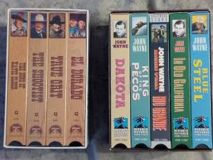 John Wayne VHS 2Boxsets 9Tapes all together (Greenwood, IN)