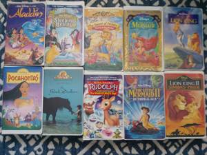 10 VHS Disney Movies