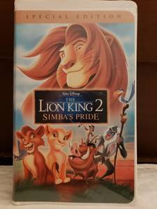 Lion King 2 Simba's Pride VHS Tape (Dublin)