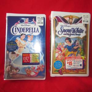 Disney VHS - Cinderella and Snow White - New and Sealed (Maple Grove)
