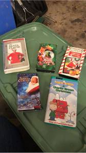 Five Christmas VHS movies (Germantown)