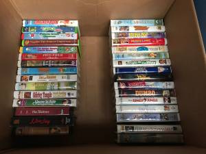 Disney Camshell VHS Video Tape Lot (31) Snow White - Dumbo - Xmas (North Denver)