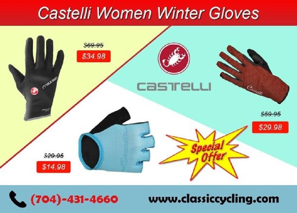 Women Apparel - Castelli Winter Gloves by Classic Cycling