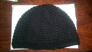 New Mens Knitted Skull Cap Kufi Beanie Hat - Black (Fort Washington)
