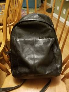 COACH Backpack In Black Pebble Leather (seattle)