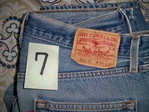 Distressed Destroyed Levis Jeans 7 (Island Lake area)