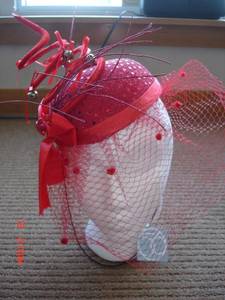 Dept 56 Red Bling Hat (South Waterfront, Portland, OR)