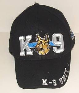 K-9 Unit German Shepherd Police Law Enforcement Embroidered Cotton Cap