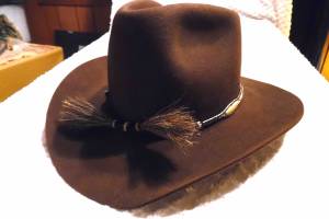 Pleasant Hills Brand - Brown Cowboy Hat - Size 7 3/8 - With Band (Nisswa)