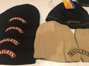 Bailys Irish Cream Embroiderd Cotton Beanie Stocking Hats (Burnsville)