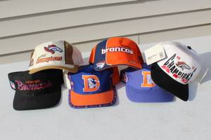 Lot of 6 Denver Broncos Hat Cap Hats Caps Some NEW (South Fargo)
