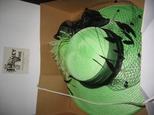 Ladies Designer Derby Hat (Mint Julep Green) (Louisville)