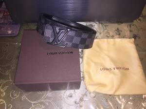 New Louis Vuitton Damier Graphit Belt (Glendale)