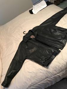 2XL Buffalo hide leather coat (Winston/Roseburg)