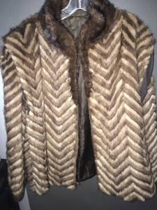 Scandinavian fur coat size L