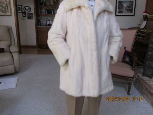 Mink Coat, White, Stroller Length (Bloomingdale)