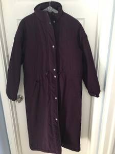 L.L. Bean Womens' Size M Purple Full-Length Coat (Essex Junction)