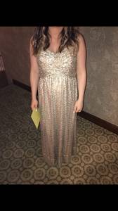 All sequence gold dress (Milford)