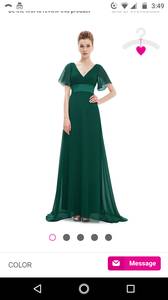 Formal dress - green