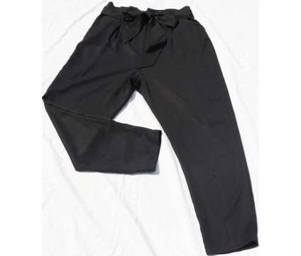 Socialite NEW Black Women's Pants Size XL - Paperbag Belted Trousers