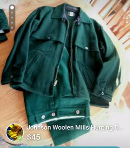 Johnson Woolen Mills Hunting Coat & Wool Hunting Pants (Oneonta)