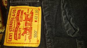 Men's Black Levi 550 Jeans 42 (Shepherdsville)