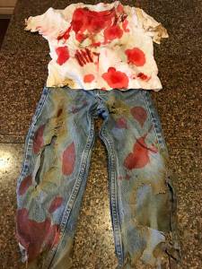 Boys zombie costume size 6 jeans (Hillsboro tv hwy/Brookwood)