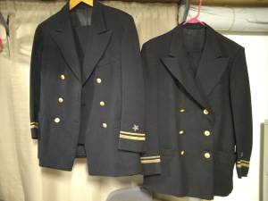 2 Navy dress uniforms, pants and coat (Lawrenceville)