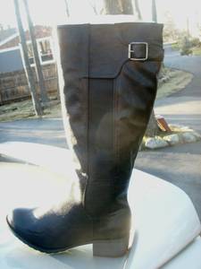 NEW Intaglia Chicago Wide Black Women's PULeather Boots Size 10 W Sale