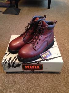 RED WING WORX STEEL TOE BOOTS (Indianapolis)
