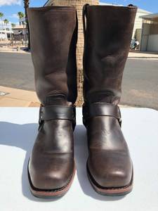 Classic Frye Cavalry Harness 12R Boots, Rugged Brown, Size 7-1/2 Wide (Show Low)