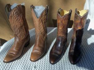 2 Pair Cowboy Boots ~ Clean - Lightly Used! Choice! (MSO/Lolo)