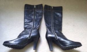 Enzo Angiolini Leather Boots, Size 8.5 (Fair Haven)