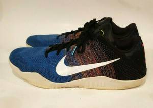 Nike Kobe XI 11 Elite BHM Shoes Black History Month Blue Black Size 14
