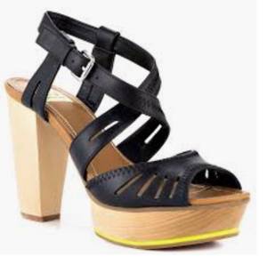 NEW DV DOLCE VITA SAMBA wooden platform sandals high heels Women's Siz