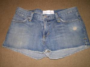PAPER DENIM & CLOTH 'LIBERTY' Blue Jean Short Shorts Sz 27 (Encino)