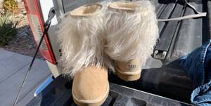 UGG Short Sheepskin Cuff Sand Boots (Durango & Warm Springs)