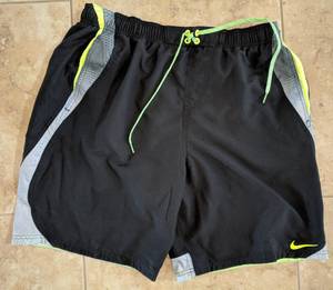 Nike Men's Swimming Shorts - Black, Grey, & Volt - XL - Never Worn!