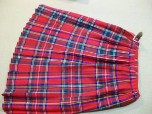 Original Scottish Plaid Pleated Skirt Girl Girls (Bellevue)