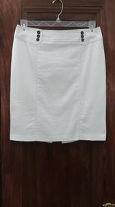 White Cotton Blend Mini Skirt (Waterford, MI Area)