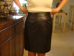 Black Leather Skirt - only worn ONCE! (NE Atlanta - inside I-285)