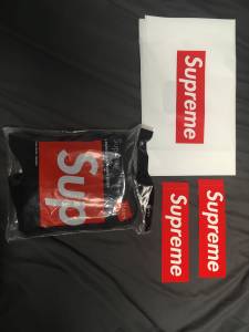 Authentic Supreme socks/stickers/bag (Marion IN)