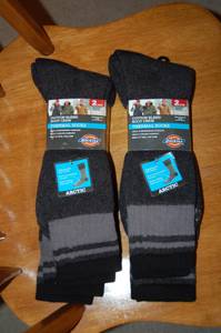 New Cotton Blend Boot Crew Thermal Socks--4 pair total (Manhattan KS)