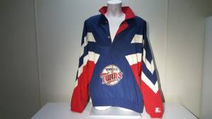 VINTAGE Minnesota Twins Starter half zip jacket size XL