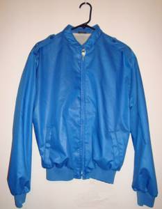 Royal Blue Glazed Poplin Racing Jacket - Adult M