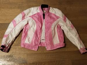 Women's Pink textile motorcycle jacket (122nd and MacArthur)
