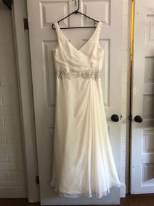 David's Bridal - Ivory Wedding Dress And Shoes (Woodland Hills)