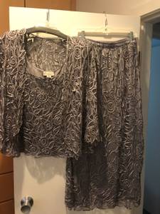 Mother of the Bride Dress XL Silver (Highwood)