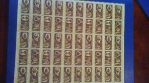 Stamps from 1971 8cent in sheets (Harve de grace)
