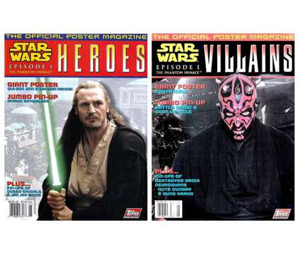 STAR WARS Episode 1: VILLAINS/HEROES Official Poster Magazine Set